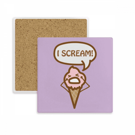 

Ice Scream Cry Grievance Coaster Cup Mat Mug Subplate Holder Insulation Stone