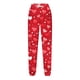 thumbnail image 4 of Pantalones largos para niños y niñas con estampado de cintura elástica y cordón con bolsillo, pantalones largos de cintura alta, pantalones de algodón para niña, 4 of 4