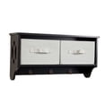 thumbnail image 1 of Danya B Entryway Storage Wall Shelf with Canvas Bins and Hooks, 1 of 1