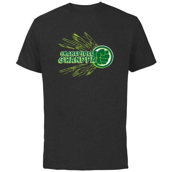 Marvel Hulk Incredible Grandpa Family Trip Vacation - Short Sleeve Cotton T-Shirt for Adults - Customized-Black
