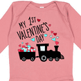thumbnail image 4 of Inktastic My First Valentines Day Train Boys or Girls Long Sleeve Baby Bodysuit, 4 of 5