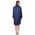 thumbnail image 3 of Leisureland Satin Buttoned Robe Nightshirt Boyfriend Style Sleep Shirt, 3 of 3