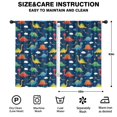 thumbnail image 2 of Blackout Kids Curtains,DarkBlue Dinosaurs Stars Hearts Childrens Insulated Curtains Set Of 2,Bedroom Essentials,Toddler Room Decor 42"x63", 2 of 5