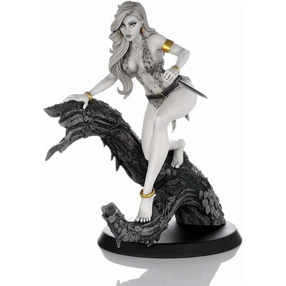 Woman of Dynamite Sheena Queen of Jungle (Black & White) 10 Inch Resin Statue