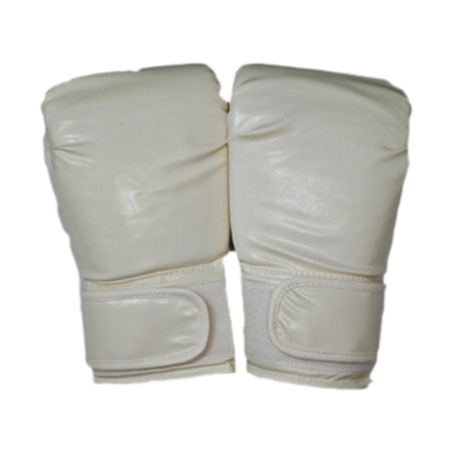 Protectores de guantes de boxeo MMA PU Guantes de entrenamiento Karate Sport Mittens para la sesión de entrenamiento de ejercicios Entrenamiento de adultos blancos