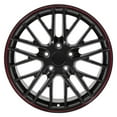 thumbnail image 2 of OE Wheels CV08A 18 Inch Rim Fits Corvette C6 ZR1 Style 5x120.65 18x10.5 Gloss Black Redline - Hollander 5402 (1), 2 of 5