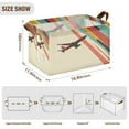 thumbnail image 7 of Yayeee Foldable Storage Basket for Shelves with Handles Set of 2 Waterproof Cloth Bins, Colorful Plane Stripes, 7 of 7