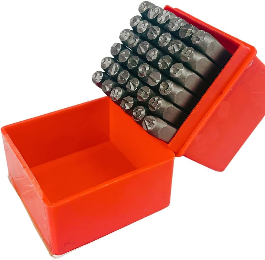 BENCH WIZARD 36 Pc Alpha Numeric Punch Set 1/4Inch 6MM Heat
