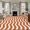 Orange, variant on Round Rugs 3Ft, Brown White Round Area Rug Washable Indoor Throw Carpet, Modern Abstract Waves Water Ripple Striped Small Non Slip Circle Rug for Bedroom Living Room Home Decor Aesthetic