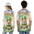 thumbnail image 5 of Happy St. Patrick’s Day Corgi with Green Hat Shamrocks Rainbow All Over Print 3D Baseball Shirt Welsh Corgi Dog Lover Gifts Idea Softball Sport - 03007, 5 of 6