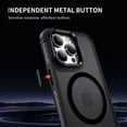 thumbnail image 5 of ShellTech Strong  for iPhone 14 Pro Magnetic & Lens Stand Case [Mil-Grade Protection][Adjustable Kickstand] Translucent Slim Hard Back Soft Edge,Black, 5 of 9