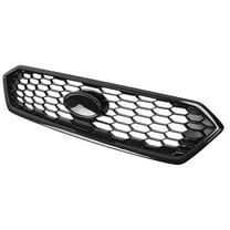 Ikon Motorsports Front Upper Grille, Compatible with 2018-2021 Subaru WRX STI & WRX JDM Style Gloss Black ABS Plastic Replacement Front Bumper Hood Grill 1PC