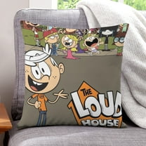The Loud House Throw Pillow Covers** Satin-Finish Silk Pillowcases – Spa-Quality Comfort for Bed/Couch/Patio, 18"×18" (45x45CM)