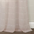 thumbnail image 4 of Lush Decor Panneau de Rideau Texturé à Illets Style Ferme, 38"L x 84"H, Rose, 4 of 5