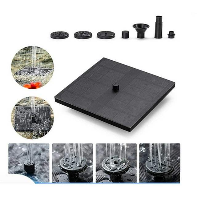 TIMIFIS Fish Tank Accessories Decorations Solar Outdoor Pool Water Pump Feature Floating 16CM Square PumpFall/Winter