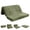 Green, variant on Tri-Fold Folding Mattress with 6" High-Density Foam, Corduroy Cover Foldable Floor Mattress for Guests, Yoga, Apartment, Dorm & RV