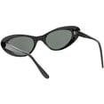 thumbnail image 4 of True Vintage Cat Eye Sunglasses Neutral Colored Lens 48mm (Black / Smoke), 4 of 4