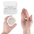 thumbnail image 4 of Unique Bargains 1 Pc Pill Case 6 Grid Waterproof Pill Box White, 4 of 6