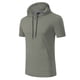 thumbnail image 1 of Camiseta ligera con capucha para running y fitness para hombre - Manga corta, secado rápido, deportiva/ocio, tallas S-XXXL, 1 of 8