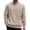 04#Khaki, variant on Mens Sweater Crewneck Cable Knit Pullover Sweater Casual Twist Textured Sweaters