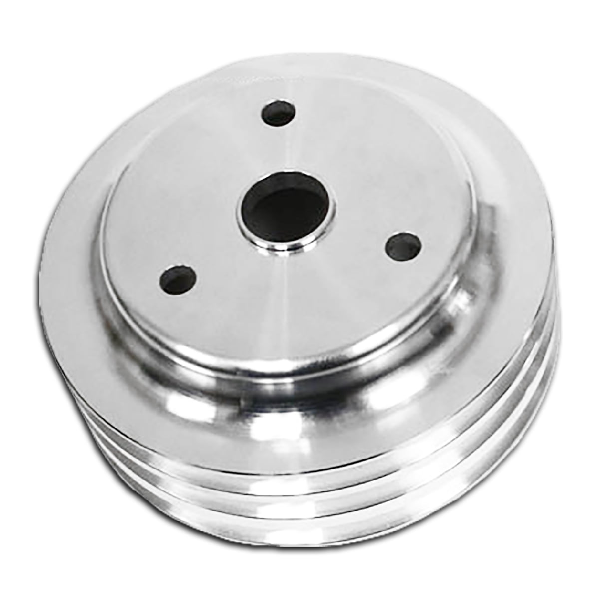 Fits Chevy SB Small Block Engine Aluminum Crank Pulley 3 Groove (Lwp