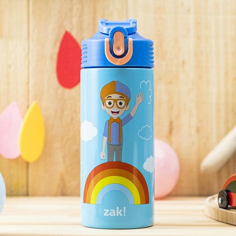 Zak Designs Disney Pixar Toy Story Insulated Kids Water Bottle 14 oz 18/8 Stainless Steel Thermal Vacuum w/ FlipUp Straw Spout & Locking Spout