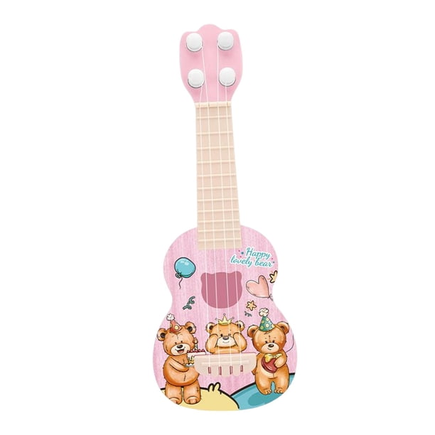 Mini guitarra ukelele juguete aprendizaje preescolar Hugo ukelele para niños