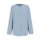 thumbnail image 4 of Blusa holgada con botones para mujer: camisa de manga larga y color liso, top informal con cuello en V para el trabajo o el fin de semana, tallas S-5XL., 4 of 4