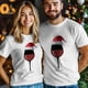 thumbnail image 4 of Camisetas para hombre con copa de vino y gorro navideño, camisetas casuales de manga corta para hombre, camisetas gráficas para adolescentes, niños y hombres., 4 of 8