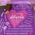 thumbnail image 4 of LHSHID Abuelita Gifts in Spanish Regalos para Abuela Grandma Birthday Gifts Grandma Gifts from Grandchildren Unique Birthday Gifts for Grandma/Abuelita from Grandaughter Blankets 30"x40", 4 of 8
