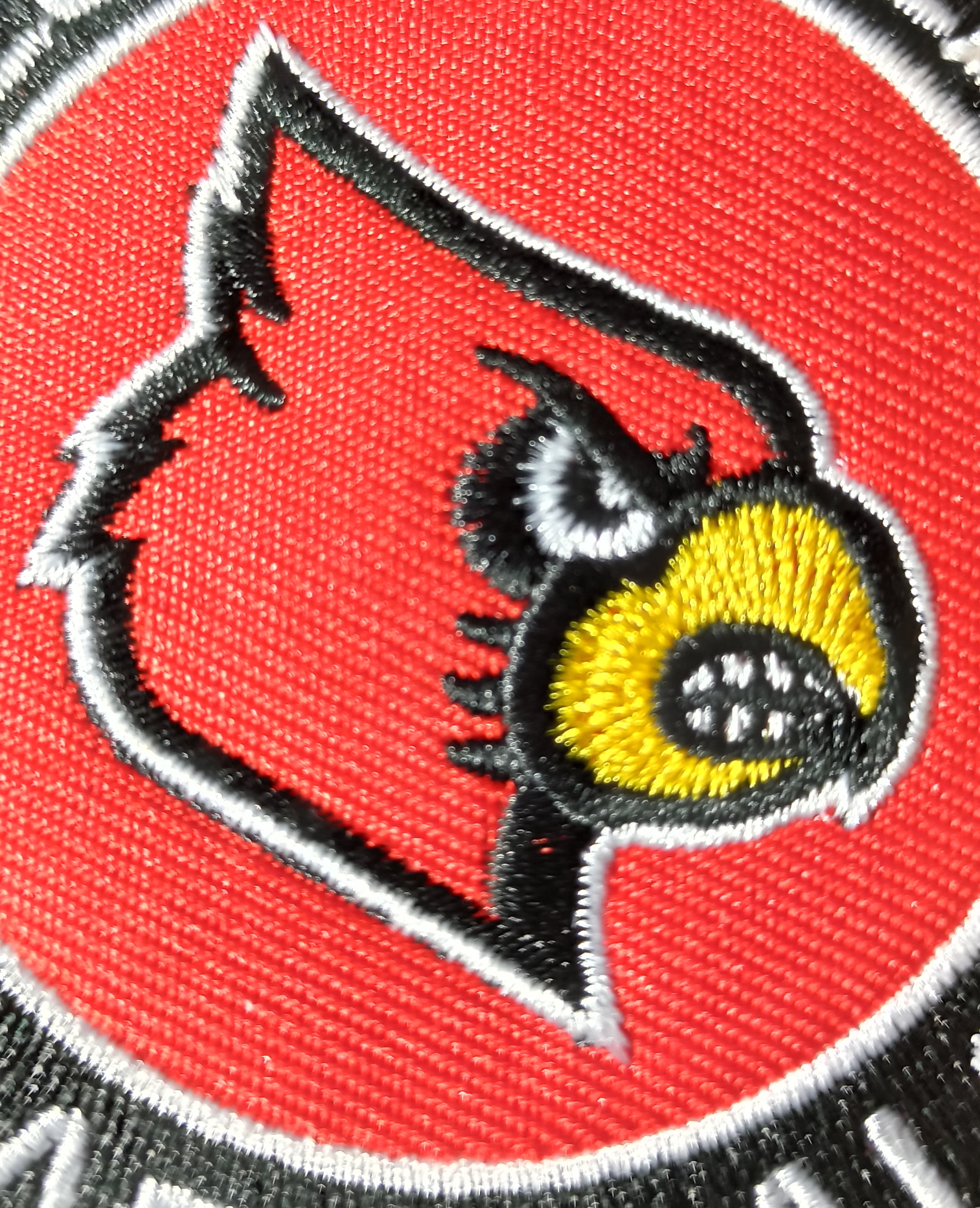 Patch Collection Louisville Cardinals Solid Metal Chrome Emblem