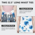 thumbnail image 6 of Pioneer Flower Floral Print Pattern Apron-Garden Aprons for Women with Pockets-Cotton Linen Waterproof Kitchen Cooking Gardening Aprons Adjustable for Kitchen,Cooking,BBQ and Salon 33x27 Inch, 6 of 7