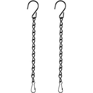 Chain Extension for Hanging Baskets, Planters, Powder Black, 36 Inches  Long, Strong Hold