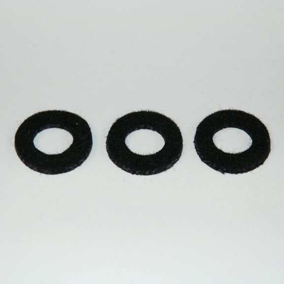 Yamaha Valve Top Cap Felt Washer Black Trumpet Cornet Flugelhorn Set of 3