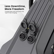 Adults Electric Scooter with 10''off-Road Tire, 2912W Peak Dual Motor, 40 MPH Top Speed, 71 Miles Max Range, 297 Lbs Max Load, IP54, Folding E-scooter with LED