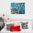 thumbnail image 4 of COMIO Framed Wall Art Almond Blossom Floral Canvas Prints of Van Gogh Famous Oil Paintings Reproduction Flowers Pictures on Canvas Wall Art for Bedroom Home Decorations Black 20x16in, 4 of 4