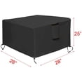 thumbnail image 2 of Gas Fire Pit Table Cover Square - Waterproof Windproof Anti-UV Heavy Duty for Patio Firepit Furniture, 2 of 5