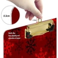 thumbnail image 4 of FMSHPON Snowflakes On Red Background Clipboard Hardboard Wood Nursing Clip Board and Pull for Standard A4 Letter 13x9 inches, 4 of 7