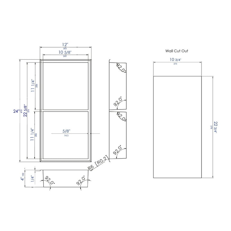 Logmey 21 Inch Shower Niche Stainless Steel Niche Double Bathroom