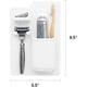 thumbnail image 2 of El Soporte para Cepillo de Dientes y Maquinilla de Afeitar - Blanco - (No contiene objetos) Organizador de Artículos de Tocador de Silicona, Accesorio de Ducha y Baño - Cuenta con Tecnología de Agarre, 2 of 2