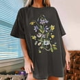 thumbnail image 5 of Drses Wildflowers Shirt for Women Oversized Floral Loose T Shirts Graphic Tees Flower Plant Shirts Womens Tops, 5 of 7