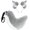 Gray, variant on Faux Fur Fox Ears Headband, Furry Dog Tail Set, Animal Costume Cosplay Accessory for Halloween Party(Pink)