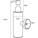 thumbnail image 3 of Wall Mounted Stainless Steel 304 200ml Chrome Soap Dispenser for Bathroom Kitchen, 3 of 5