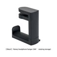 thumbnail image 2 of Moyic Soporte para auriculares Gancho para colgar Auriculares para juegos Soporte de almacenamiento para pantalla Soporte ajustable para Cables de audio/vídeo negro/giratorio de 360°, 2 of 6