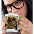 thumbnail image 2 of 3dRose, Cowboys cheering President Roosevelts train Hugo Colorado 1904 Vintage, 11oz Two-Tone Green Mug, 2 of 7