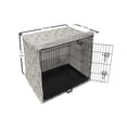 thumbnail image 6 of Floral Dog Crate Cover, Daisies View with Leaves in Greyscale Chamomiles Design, Easy to Use Pet Kennel Cover Small Dogs Puppies Kittens, 7 Sizes, Pale Grey Yellow, by Ambesonne, 6 of 6