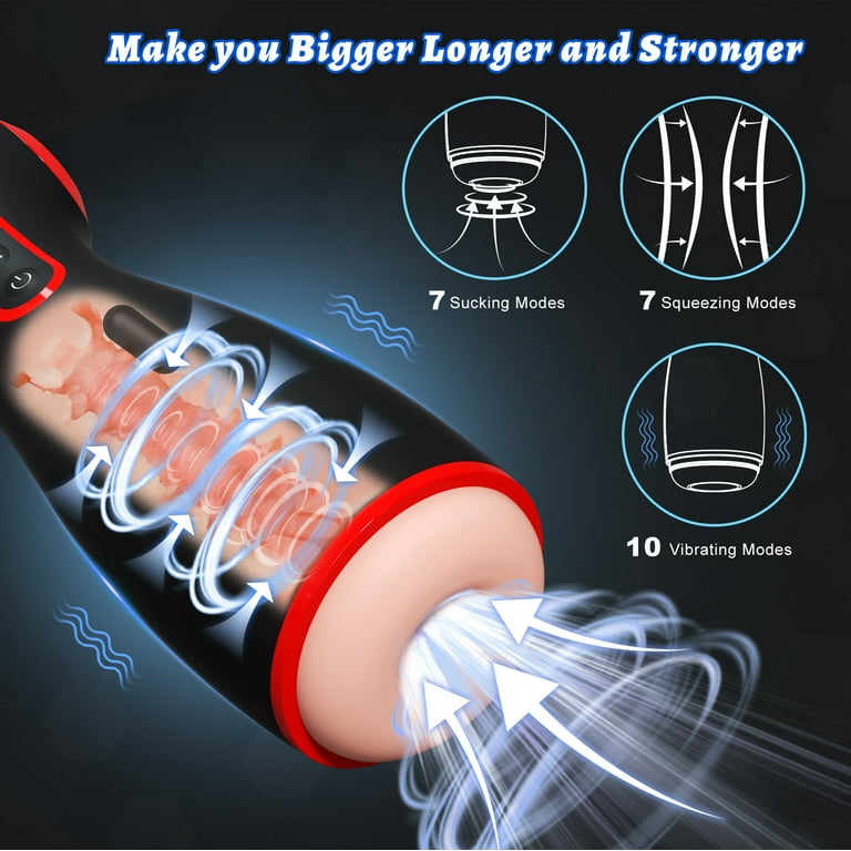 Blissmakers 4 in 1 Automatic Male Masturbator Sex Toys for Men with 7  Suction & 7 Squeeze & 10 Vibration Modes3D Sleeve MasturbatorAdult Sex Toys  for Menfor Men Self-Pleasure Masturbation - Walmart.com