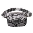thumbnail image 1 of Moda Mujer Impresión PU Crossbody Pecho Cintura Riñonera (Plata) Tmvgtek Oficina Multiescena Multifunción, 1 of 9