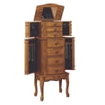 thumbnail image 2 of Shauna Jewelry Armoire, Distressed Oak with Black Lining, 2 of 20