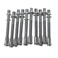 thumbnail image 4 of 10 varillas de tensión para tambor, tornillos Tom Lug, herrajes de metal, tornillo apretado para tambor con tuercas para instrumentos musicales de 6x50mm, 4 of 8
